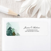 Waldrücksendeadresse Etikett Rustikale Abenteuerlu (Insitu)