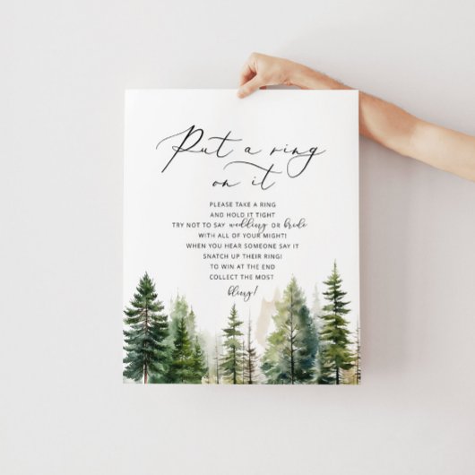 Waldrustiker sagen nicht Brautparty der Braut Poster