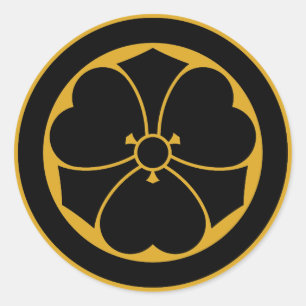 Waldsauerampfer mit Schwertern im Kreis 1 Runder Aufkleber