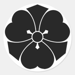 Waldsauerklee mit Schwertern Runder Aufkleber