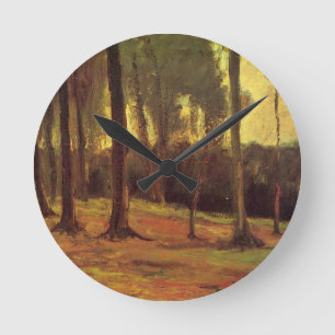 Waldsaum von Vincent van Gogh Runde Wanduhr