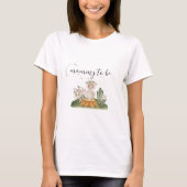 Waldschaf-Mama wird bald Mutter T-Shirt (Vorderseite)