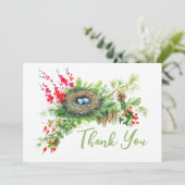Waldschätze Personalisiert Dankeskarte (Stehend Vorderseite)