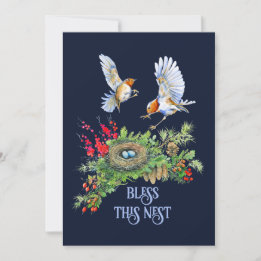 Waldschätze segnen dieses Nest Einzugsgeschenk Karte