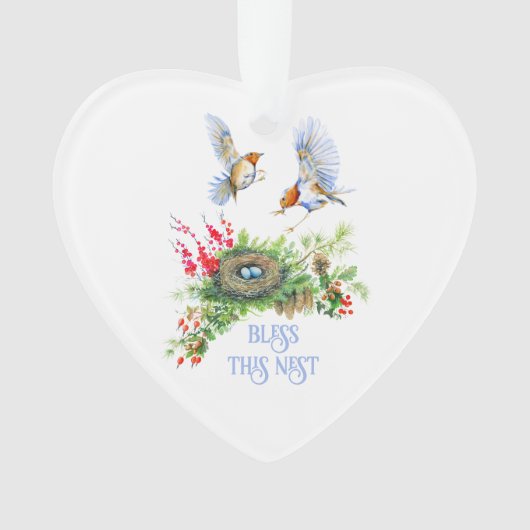 Waldschätze segnen Dieses Nest Weihnachten Ornament (Vorderseite)