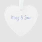 Waldschätze segnen Dieses Nest Weihnachten Ornament (Rückseite)