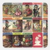 "Waldschläfchen" Quadratischer Aufkleber (Vorderseite)