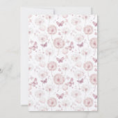 Waldschmetterlinge & Herzblüte Erstgeburt Einladung (Rückseite)