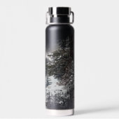 Waldschneebaume | Schneewald Trinkflasche (Rückseite)