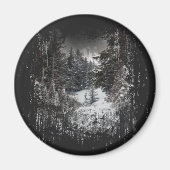 Waldschneebaume | Snowy Forest Magnet (Vorne)