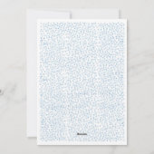 Waldschneefall Urlaub Feiertagskarte (Rückseite)