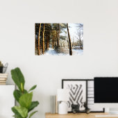 Waldschneeszene wapcn poster (Heimbüro)