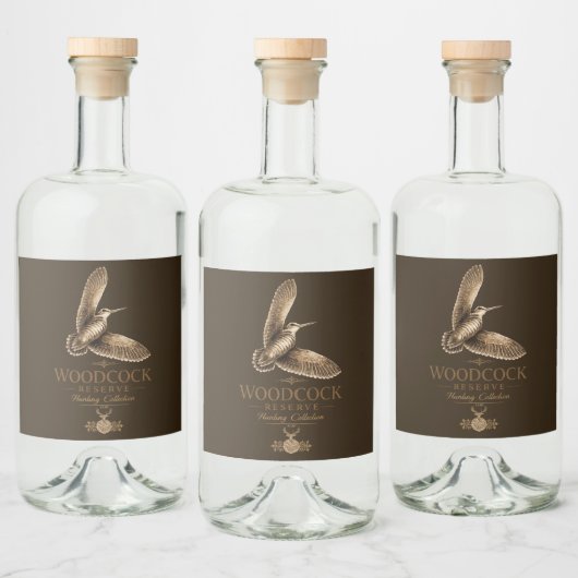 Waldschnepfe  alkoholflaschenetikett (Flaschen)