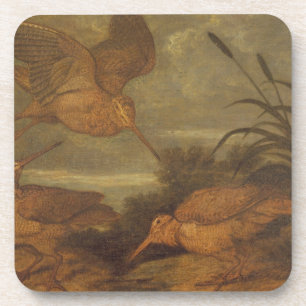 Waldschnepfe an der Dämmerung, c.1676 (Öl auf Untersetzer