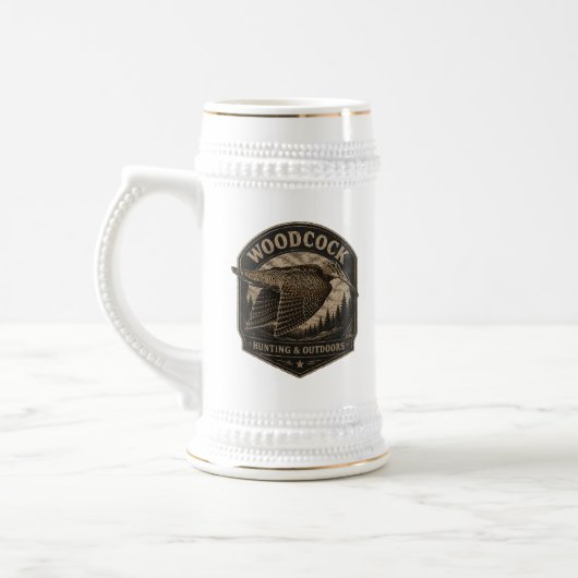 Waldschnepfe bierglas (Links)