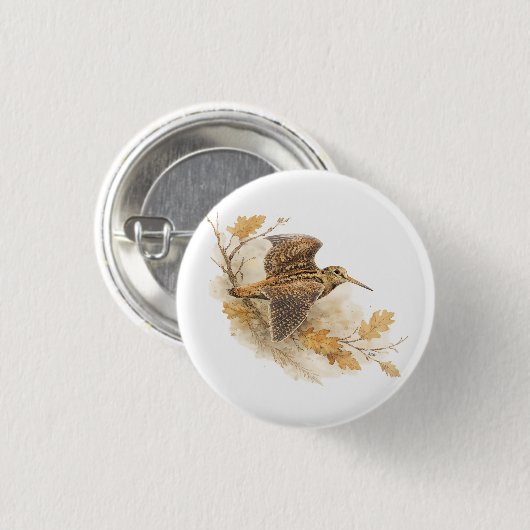 Waldschnepfe  button (Vorne & Hinten)