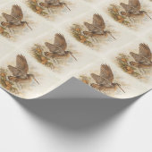 Waldschnepfe geschenkpapier (Ecke)