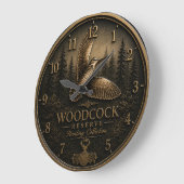 Waldschnepfe  große wanduhr (Winkel)