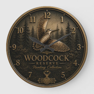 Waldschnepfe große wanduhr