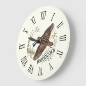Waldschnepfe große wanduhr (Winkel)