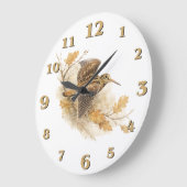 Waldschnepfe  große wanduhr (Winkel)