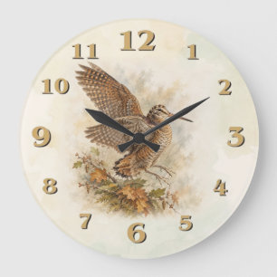 Waldschnepfe  große wanduhr