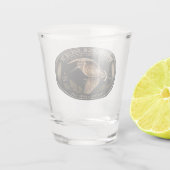 Waldschnepfe Schnapsglas (Rückseite)