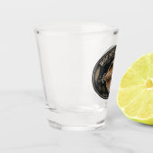 Waldschnepfe Schnapsglas (Links)