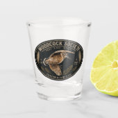 Waldschnepfe Schnapsglas (Vorderseite)