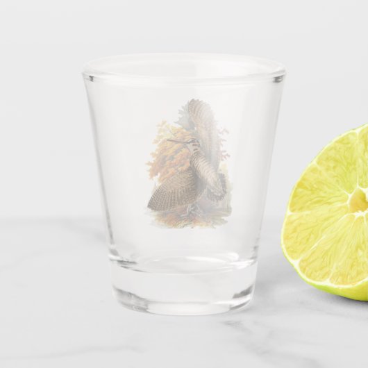 Waldschnepfe  schnapsglas (Rückseite)