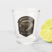 Waldschnepfe schnapsglas (Vorderseite)