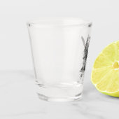 Waldschnepfe Schnapsglas (Links)