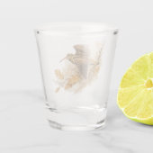 Waldschnepfe  schnapsglas (Rückseite)