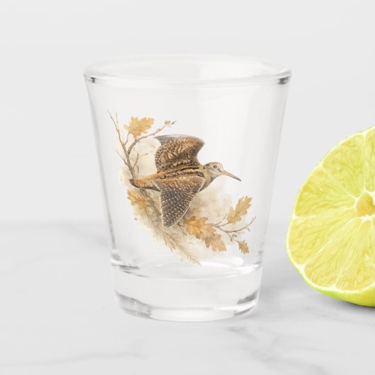 Waldschnepfe  schnapsglas (Vorderseite)