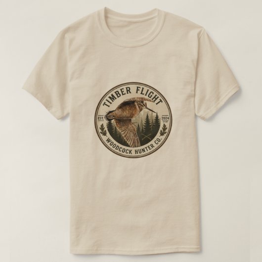 Waldschnepfe T-Shirt (Design vorne)