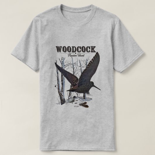Waldschnepfe T-Shirt (Design vorne)