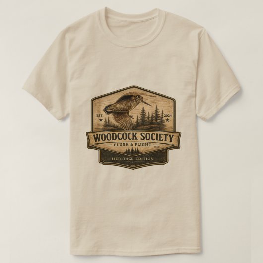 Waldschnepfe T-Shirt (Design vorne)