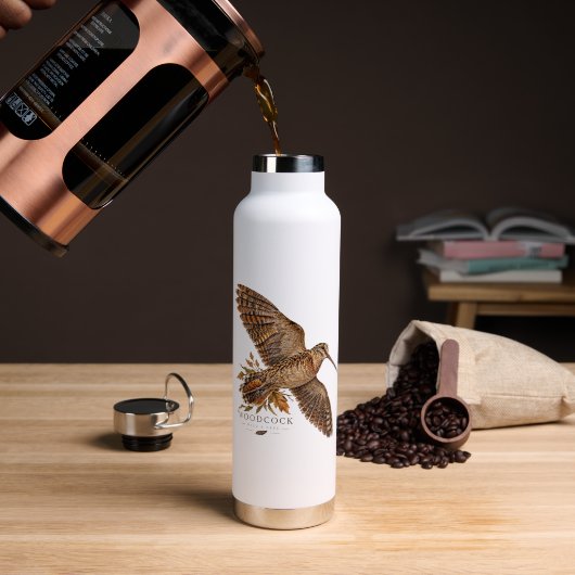Waldschnepfe trinkflasche (Kaffee (gedreht))