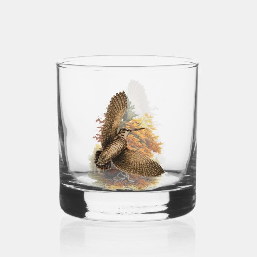 Waldschnepfe whiskyglas (Vorderseite)