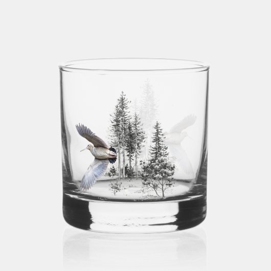 Waldschnepfe Whiskyglas (Vorderseite)