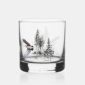 Waldschnepfe Whiskyglas (Rückseite)