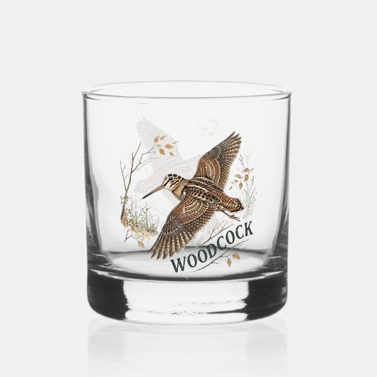 Waldschnepfe  whiskyglas (Vorderseite)