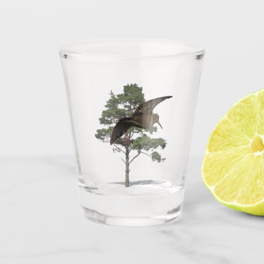Waldschnepfenjagd Schnapsglas (Vorderseite)