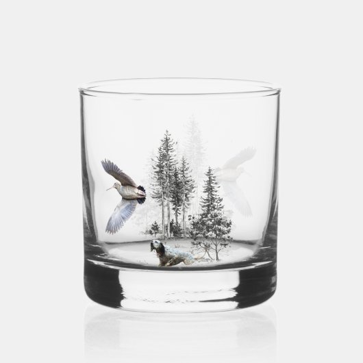 Waldschnepfenjagd Whiskyglas (Vorderseite)