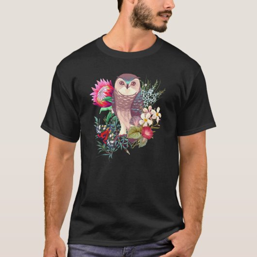 Waldschüssel mit Blume und Schmetterling T-Shirt (Vorderseite)