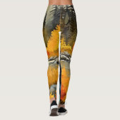 Waldschwarzer Bär Herbst Leggings (Rückseite)