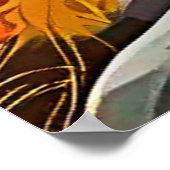 Waldschwarzer Bär Herbst Poster (Ecke)