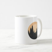 Waldschwung bei Sonnenuntergang: Ein Moment der Fr Kaffeetasse (VorderseiteRechts)