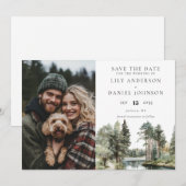 Waldsee Foto Hochzeit Save The Date (Vorne/Hinten)