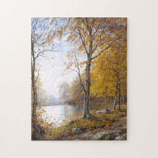 Waldsee in Automn Puzzle (Vertikal)